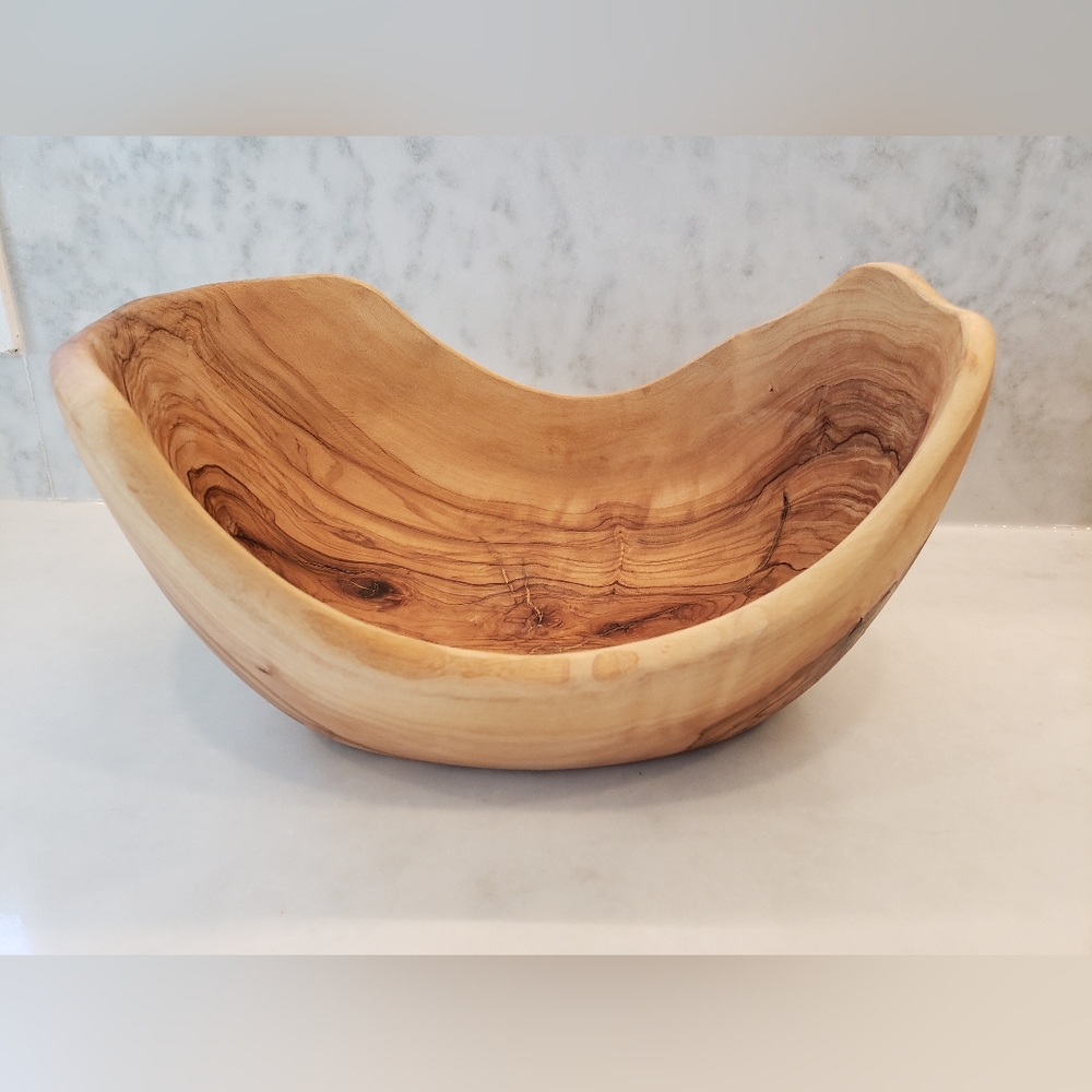 Brand new Berard Olivewood Rustic Oval Bowl